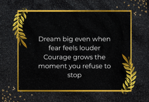 BIG DREAM,A MOTIVATIONAL QUOTE IMAGE