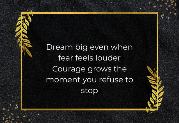 BIG DREAM,A MOTIVATIONAL QUOTE IMAGE